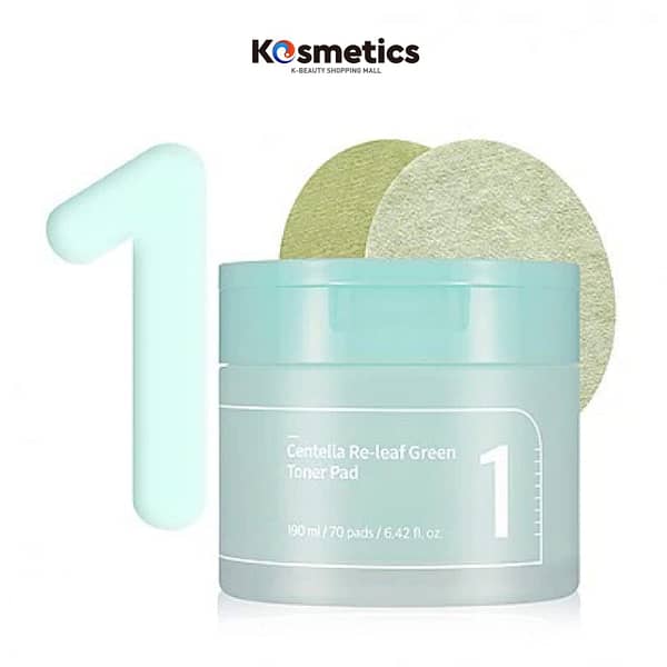 [NUMBUZIN] No. 1 Centella Re-Leaf Green Toner Pad 190ml