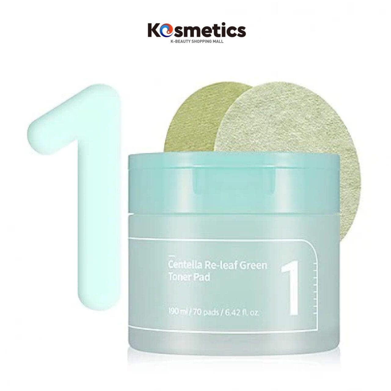 [NUMBUZIN] No.1 Centella Re-Leaf Green Toner Pad 190ml