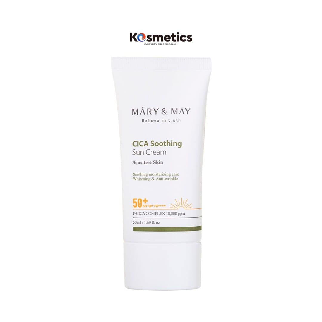 [MARY&MAY] Cica Soothing Sun Cream SPF50+ PA++++ 50ml