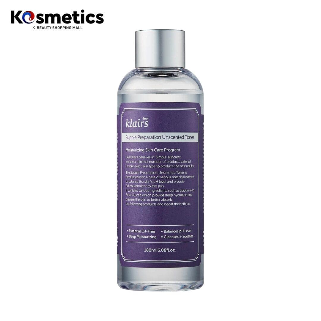 [DEAR, KLAIRS] Supple Preparation Unscented Toner 180ml
